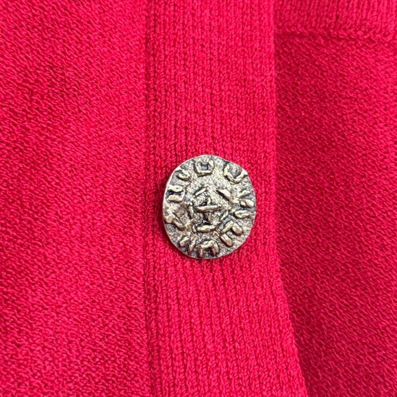 Vintage 80’s Steve Fabrikant Neiman Marcus Wool Color-block Sweater Cardigan - Picture 6 of 10